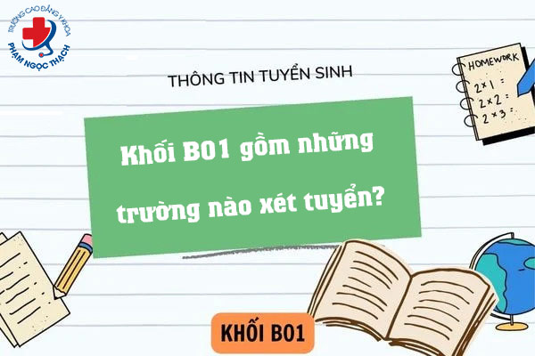Khối B01 gồm những trường nào xét tuyển?